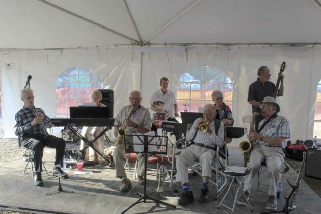 The Manitoulin Swing Band were one of the many musical entertainers who performed during the Gore Bay Harbour Days celebration.