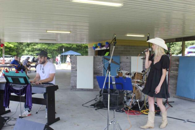 The Silver Peak Band was one of many performers to entertain the large crowds at the Central Manitoulin Lions Club Homecoming Weekend celebrations.