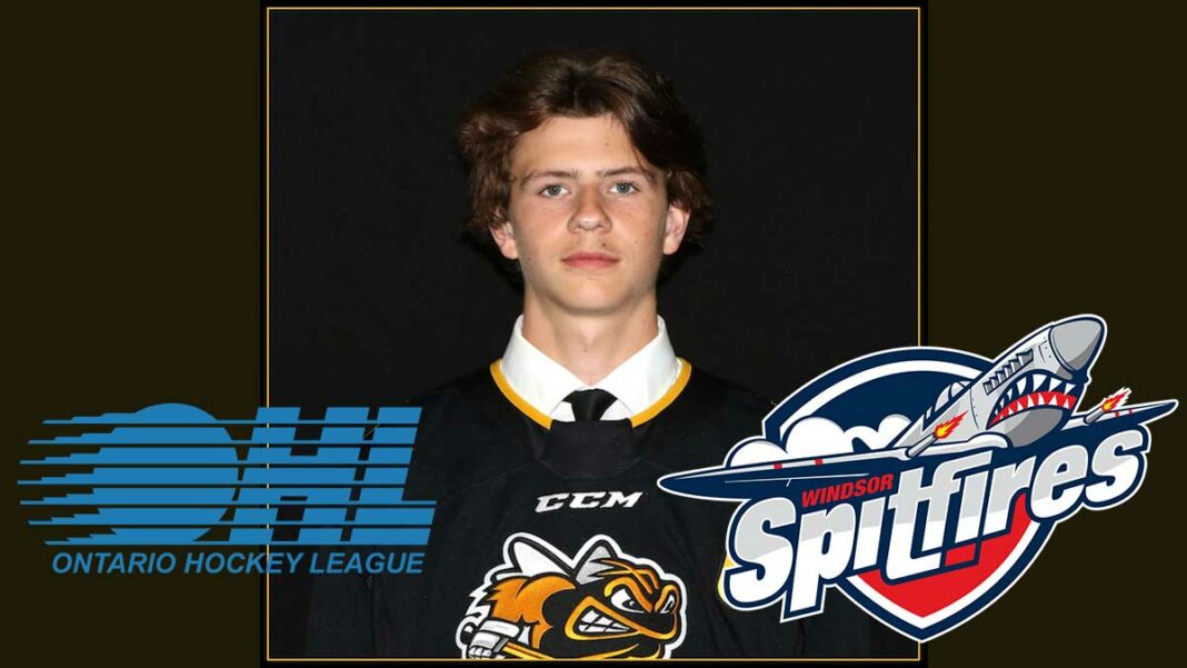 Jack Nesbitt has been drafted to the OHL’s Windsor Spitfires.