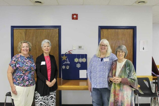 The annual Gore Bay International Lace Camp welcomed four new visitors to the camp this year. They include Bea McBride, Ruth Gould, Sharon Saarinen and Sylvia Martin.