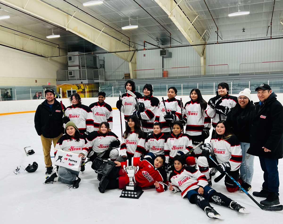 The Mindemoya Thunder took the A division championship in the Manitoulin Minor Hockey Association playoffs. 