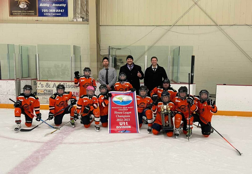 The Little Current Flyers won the U11 A division championship of the Manitoulin Minor Hockey Association.