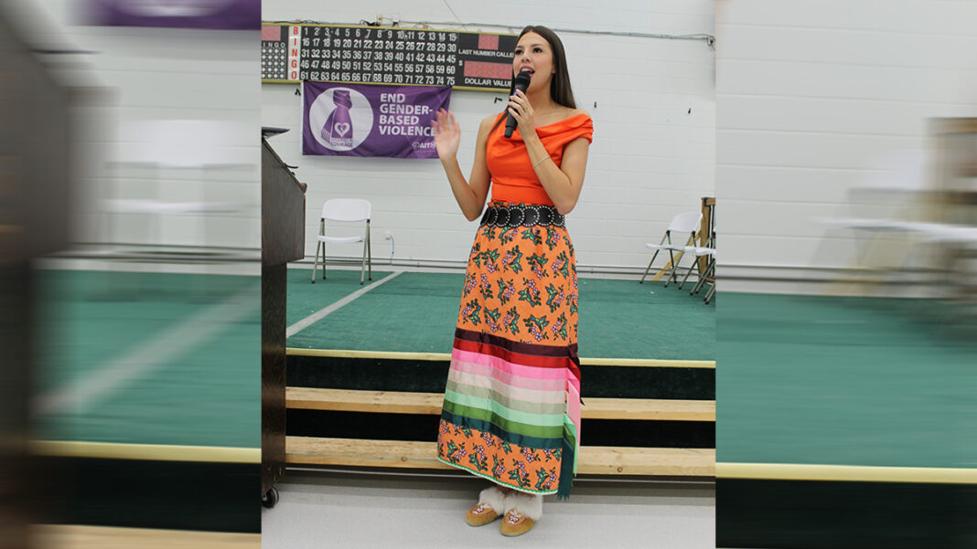 Emma Morrison, selected Miss World Canada in 2022, was the guest speaker at the annual Women’s Wellness Day Expo Manitoulin held at the M’Chigeeng complex on March 7.