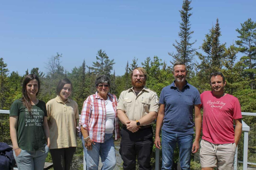 The Friends of Misery Bay (FOMB) held its annual general meeting earlier this month. In photo left is Megan Bonenfant, Maylen Moffatt, Phyllis Cacciotti, new Park Warden Brad Grant, Jim Cahill and Mike Hobson.