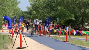 Steve Redmond, a constable with the Manitoulin detachment of the Ontario Provincial Police won a silver medal in the triathlon at the World Police and Fire Games 2023. The triathlon includes bicycling, swimming and running. 